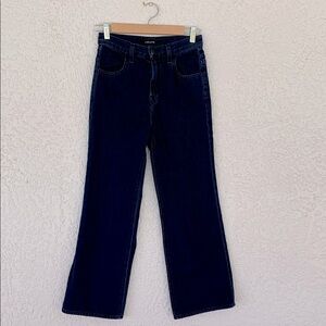 J Brand wide leg dark blue Joan crop style jeans size 24